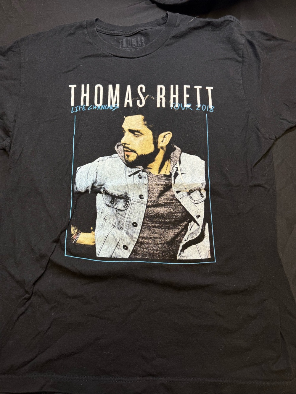 Thomas Rhett Black Graphic Short Sleeve Tee